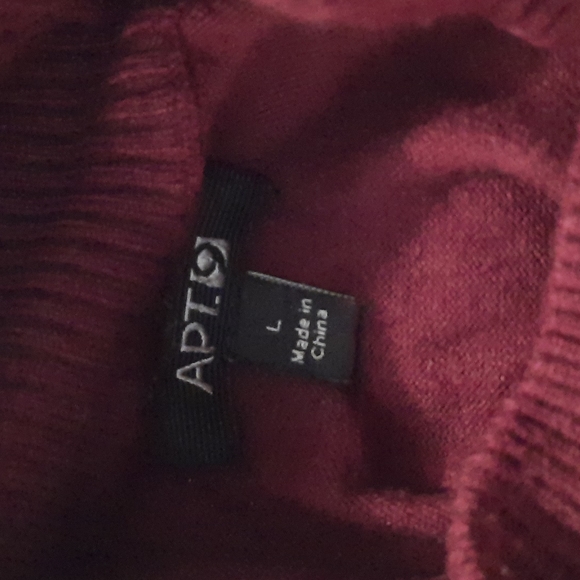 Apt 9 Women's Bodycon Sweater Dress Large Burgundy Short Sleeve Pullover… - Picture 8 of 8